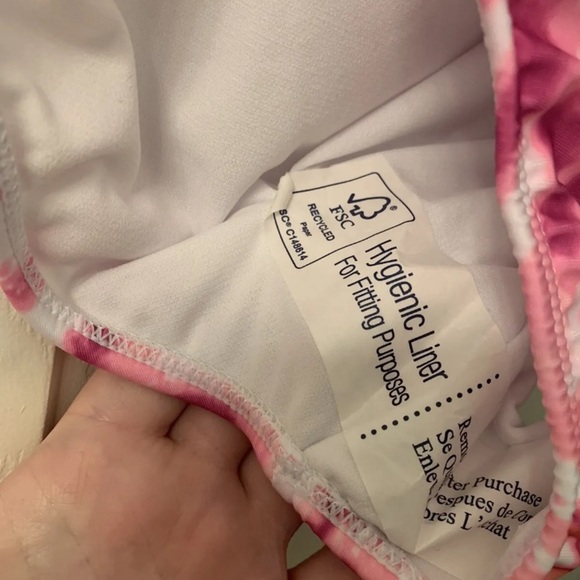 NWT Womens Plus Size, Breaking Waves, 2 Piece Swimsuit, 3X, Pink, High Waisted - Picture 10 of 11